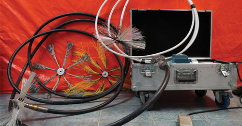 Duct cleaning equipment and tools.
